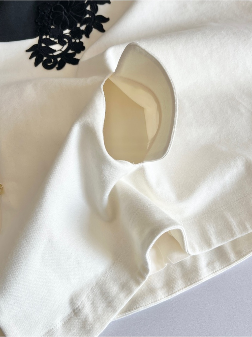 Janie and Jack NEW cape white black girls 10 12 jacket poncho buttons collar - Picture 3 of 7